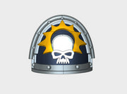 10x Halo Skull - G:3a Shoulder Pads 3d printed