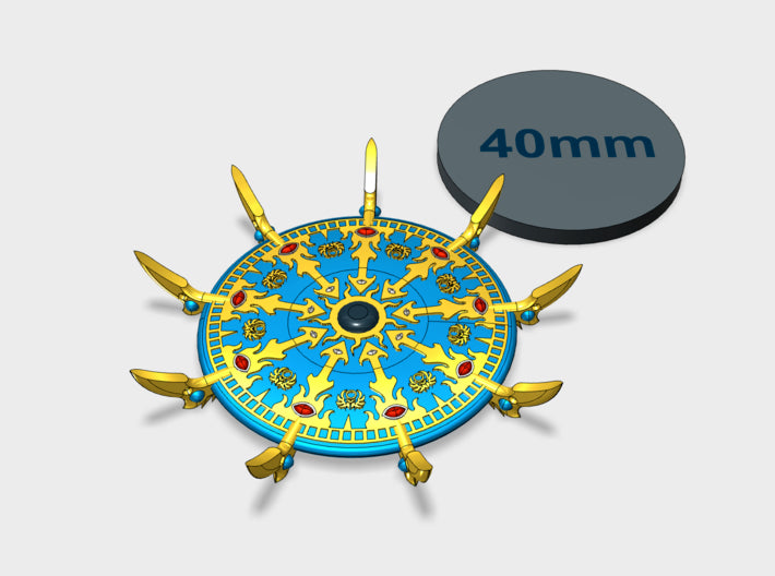 44mm Sorcerer's Disc - Scarab 3d printed Small = 1 Disc