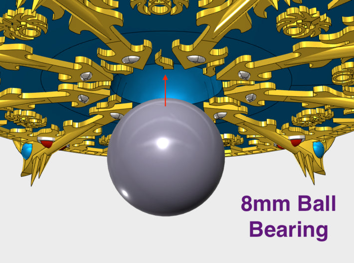 44mm Sorcerer's Disc - Scarab 3d printed