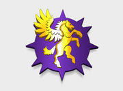 20x Pegasus - Bent Insignias (7mm)	 3d printed 10 facing Right, 10 Facing Left.