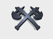 60x Cleaved - Shoulder Insignia pack 3d printed