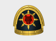 10x Hounds of Abbadon - G:3a Shoulder Pads 3d printed