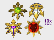 10x (ea.) BL God Cults - Shoulder Insignia pack 3d printed