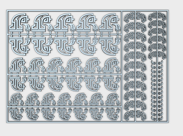 Clan Thunderhorn - Flat Vehicle Insignia pack 3d printed