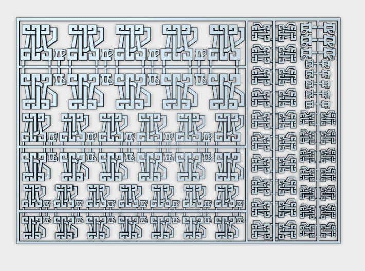 Clan McFlaggon - Flat Vehicle Insignia pack 3d printed