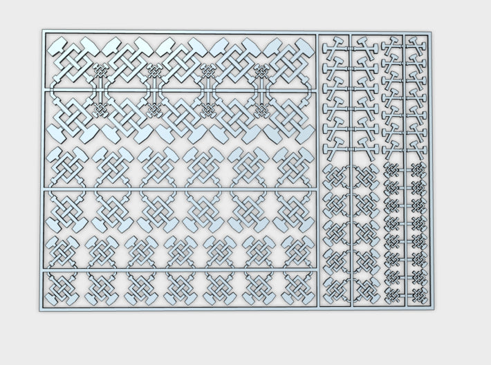 Clan Earthbreaker - Flat Vehicle Insignia pack 3d printed