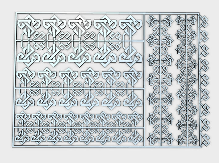 Clan Grundle - Flat Vehicle Insignia pack 3d printed