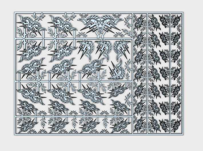 Vegaram Reclamation Corps- Flat Vehicle Insignias 3d printed