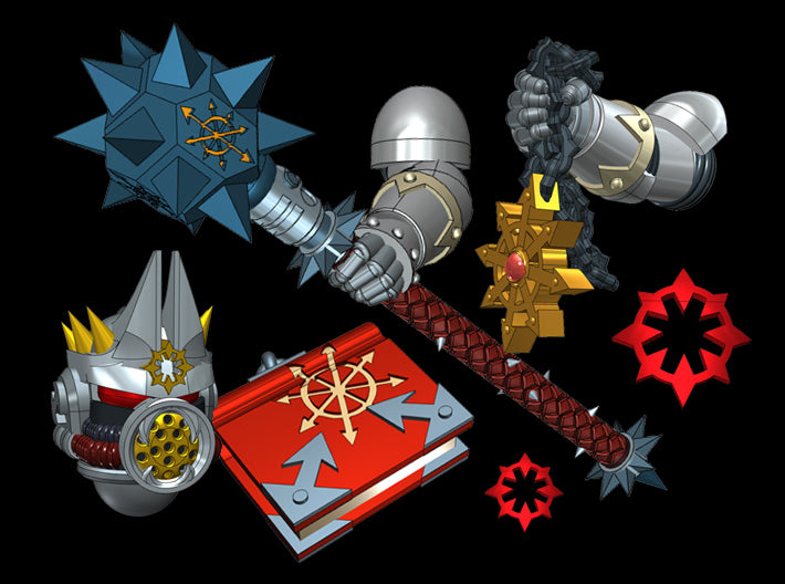 Dark Priest Kit 3d printed