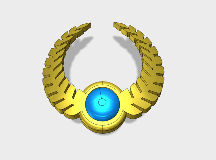 60x Ancient Laurels - Shoulder Insignia pack 3d printed