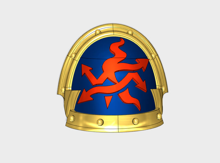 10x Scourged - Abhorrent Shoulder Pads 3d printed