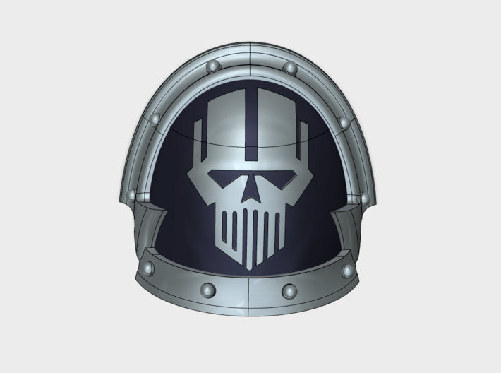 10x Iron Heads - Abhorrent Shoulder Pads 3d printed