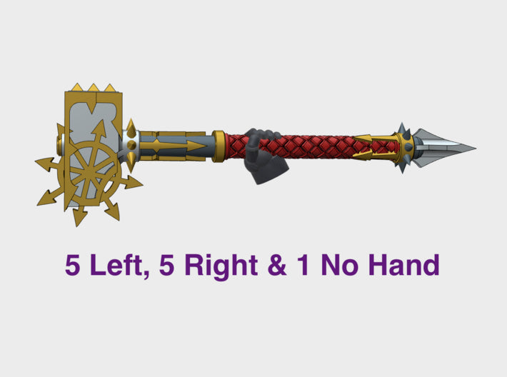 11x Energy Hammer: Atrocity Undivided 3d printed