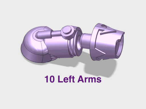 10x Chaos - Adjustable Left Terminator Arms 3d printed