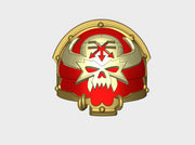 10x Brazen Beasts - T:4a Chaos Terminator Shoulder 3d printed