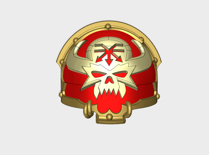 10x Brazen Beasts - T:4a Chaos Terminator Shoulder 3d printed