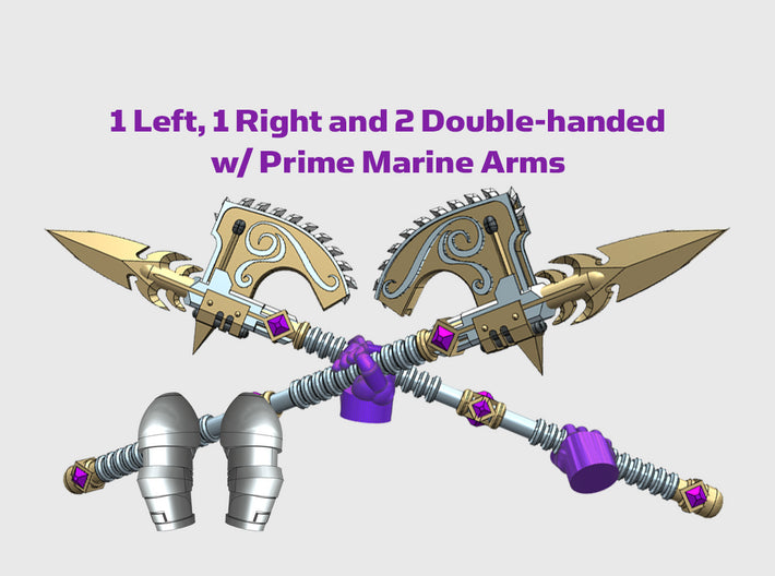 4x Roto Halberd: Phonecian - Prime Set 3d printed