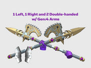 4x Roto Halberd: Phonecian - G:4 Set 3d printed