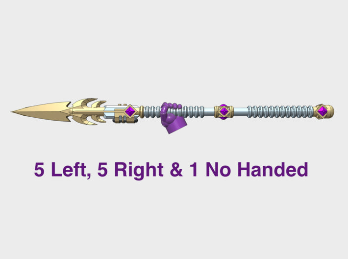 11x Energy Spear: Phonecian 3d printed