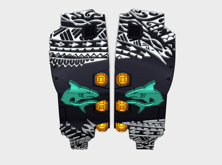 Makodon: Atlas Pattern Carapace 3d printed