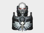 Black Birds: Atlas Pattern Sarcophagus 3d printed