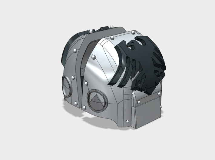 Black Birds: Atlas Pattern Shoulder Pads 3d printed