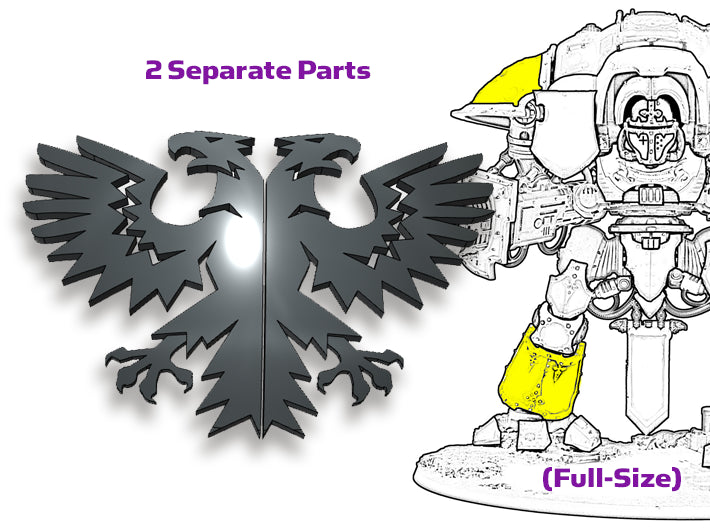 Empire Eagles : Twin Knight Insignias Set 3d printed