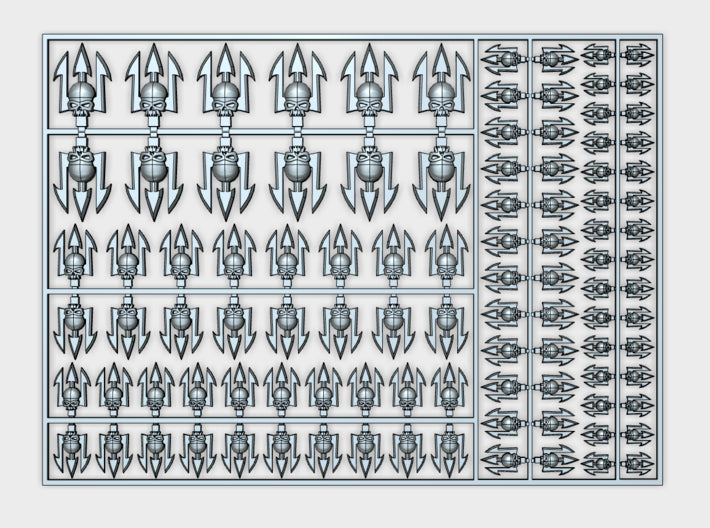 Neptune Spears - Flat Vehicle Insignia pack 3d printed