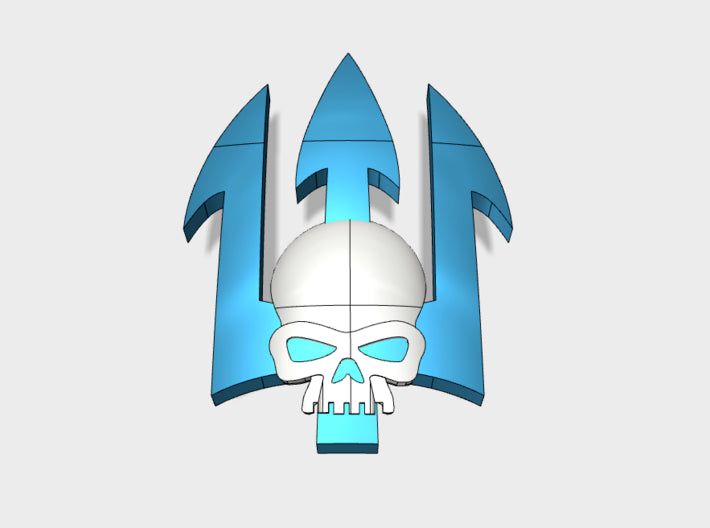 60x Neptune Spears - Shoulder Insignia pack 3d printed