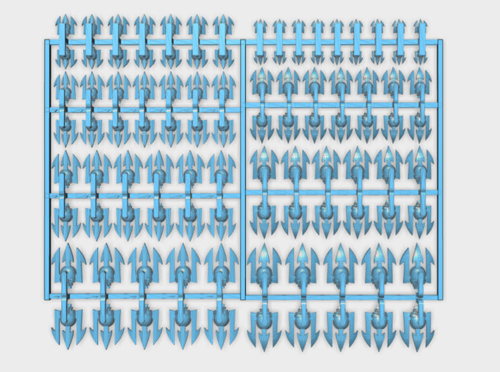 Neptune Spears - Bent &amp; Convex Insignias Set 3d printed