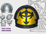 Warmasters Eye - Abhor: Demonic Pauldrons 3d printed