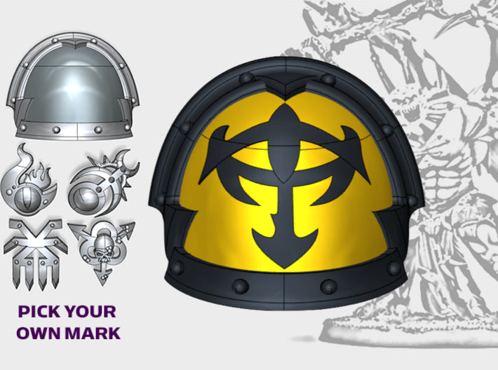 Warmasters Eye - Abhor: Demonic Pauldrons 3d printed