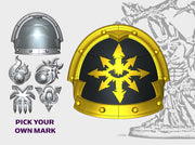 Dark Legion - Abhor: Demonic Pauldrons 3d printed