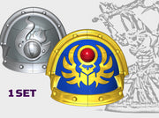 Sun Scarabs - Abhor: Demonic Pauldrons 3d printed