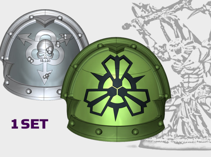 the Purge - Abhor: Demonic Pauldrons 3d printed