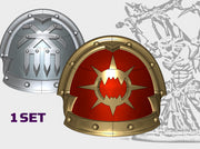 Wrecker Legion - Abhor: Demonic Pauldrons 3d printed