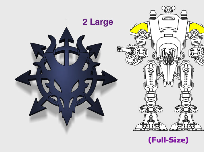 Devil Dragons: Squire Shoulder Insignias 3d printed