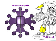 Occitan Cross : Twin Knight Insignias Set 3d printed