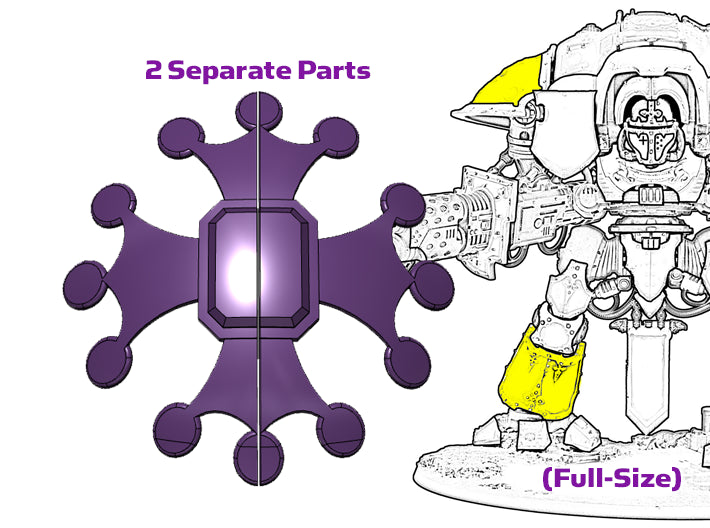 Occitan Cross : Twin Knight Insignias Set 3d printed