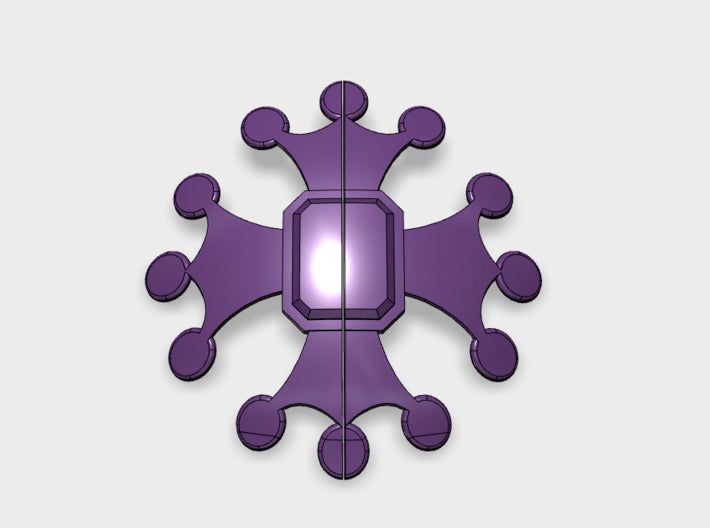Occitan Cross : Twin Knight Insignias Set 3d printed