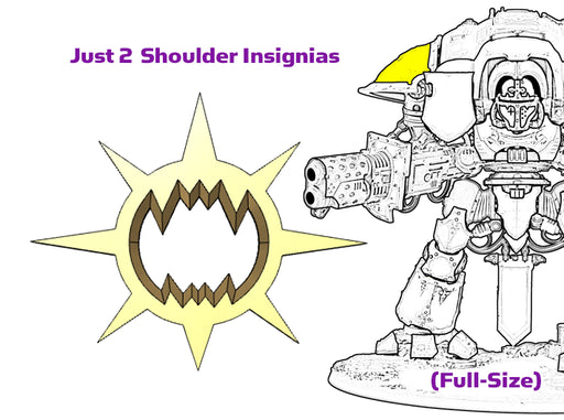 2x Wrecker Legion : Knight Shoulder Insignias 3d printed