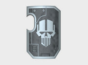 IronHeads- Marine Boarding Shields w/Hand 3d printed Small = 1 Shield