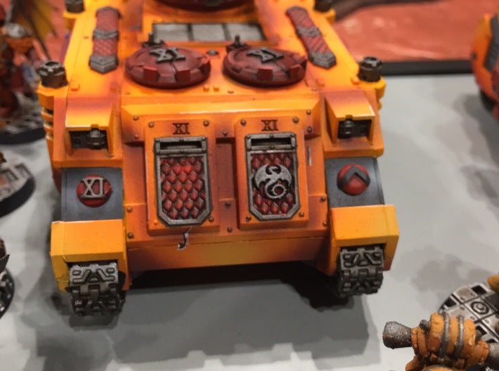 Death Team : Mark-2 APC Frontplate 3d printed