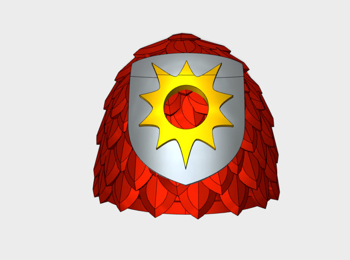 10x Dragon Star - Voidscale Pauldrons 3d printed