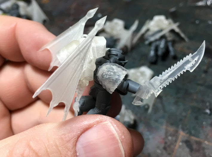 10x Blitz Dragons - Voidscale Right Pauldrons 3d printed