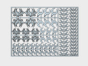 Phoenix Crest - Flat Vehicle Insignia pack 3d printed