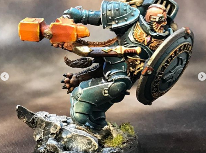 Hammer Runes - Round Power Shields (L&amp;R) 3d printed