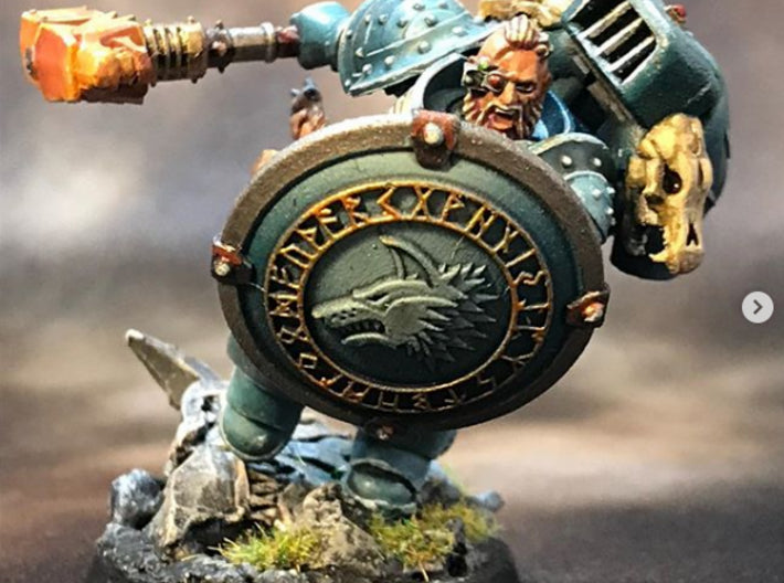 Skull - Round Power Shields (L&amp;R) 3d printed