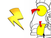 20x Twin Bolts (R) - Tiny Convex Insignias (3mm) 3d printed