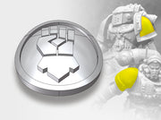 60x Kings Fist - Small Convex Insignias (5mm) 3d printed